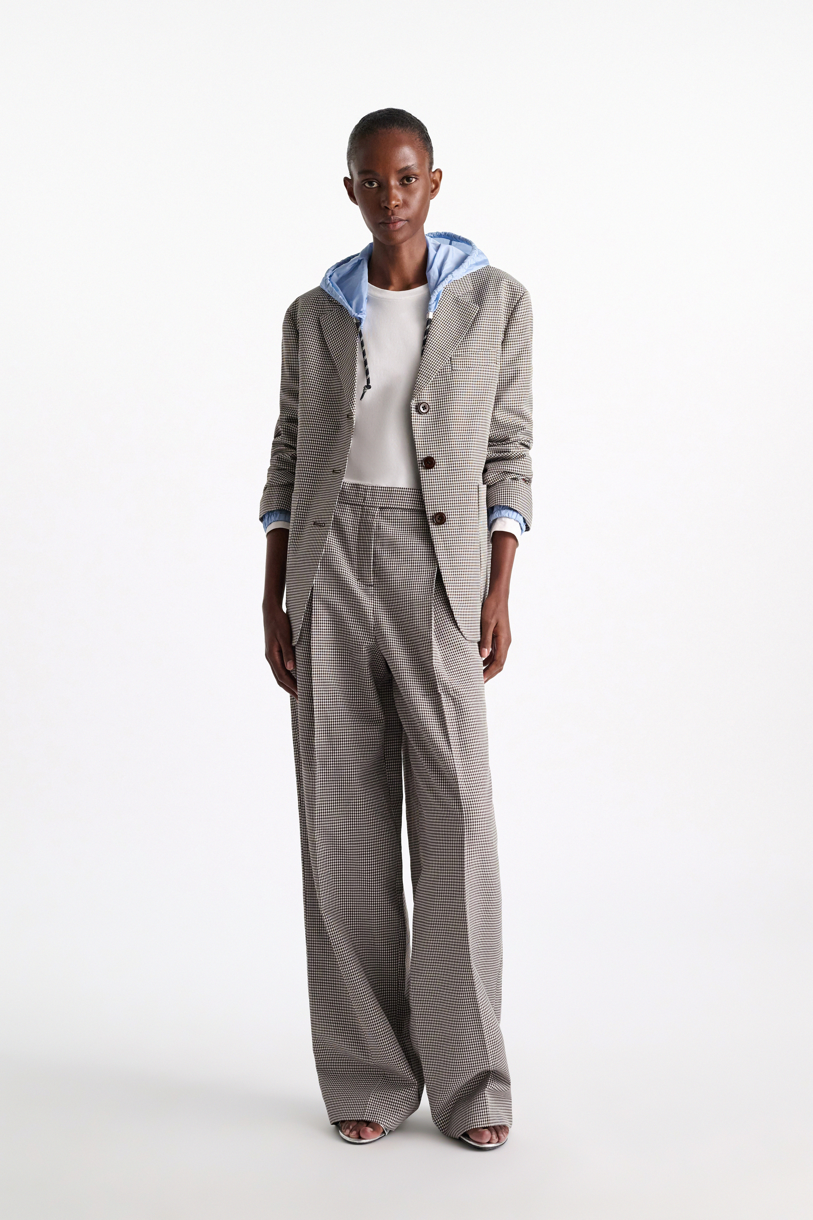 Dorothee Schumacher Technical linen pants white & walnut